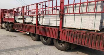 昆明 白麻荔枝面外墙干挂，工厂装车日常