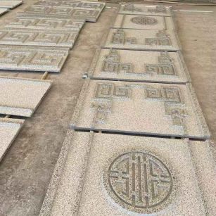 昆明 白麻花岗岩外墙立面雕刻板