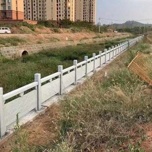 昆明 白麻河道栏杆效果展示图