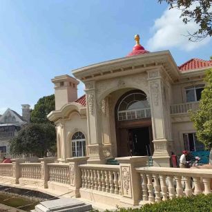 昆明 黄金麻花岗岩欧式别墅