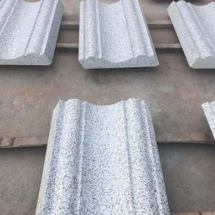 昆明 白麻花岗岩光面别墅线条