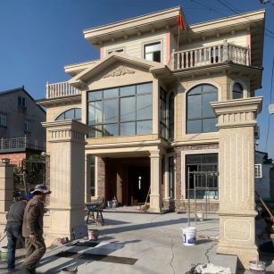 昆明 黄金麻花岗岩荔枝面别墅外墙干挂私家专属