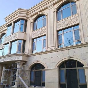 昆明 黄金麻花岗岩别墅外墙干挂