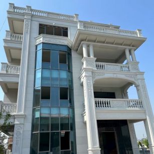 昆明 白麻花岗岩别墅外墙干挂效果展示