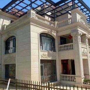 昆明 黄金麻花岗岩荔枝面别墅外墙干挂