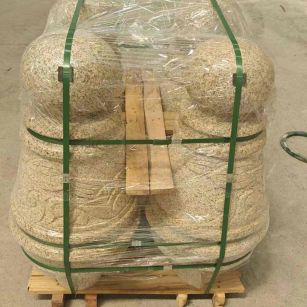 昆明 黄金麻异形定制雕花——棒棒糖挡车柱