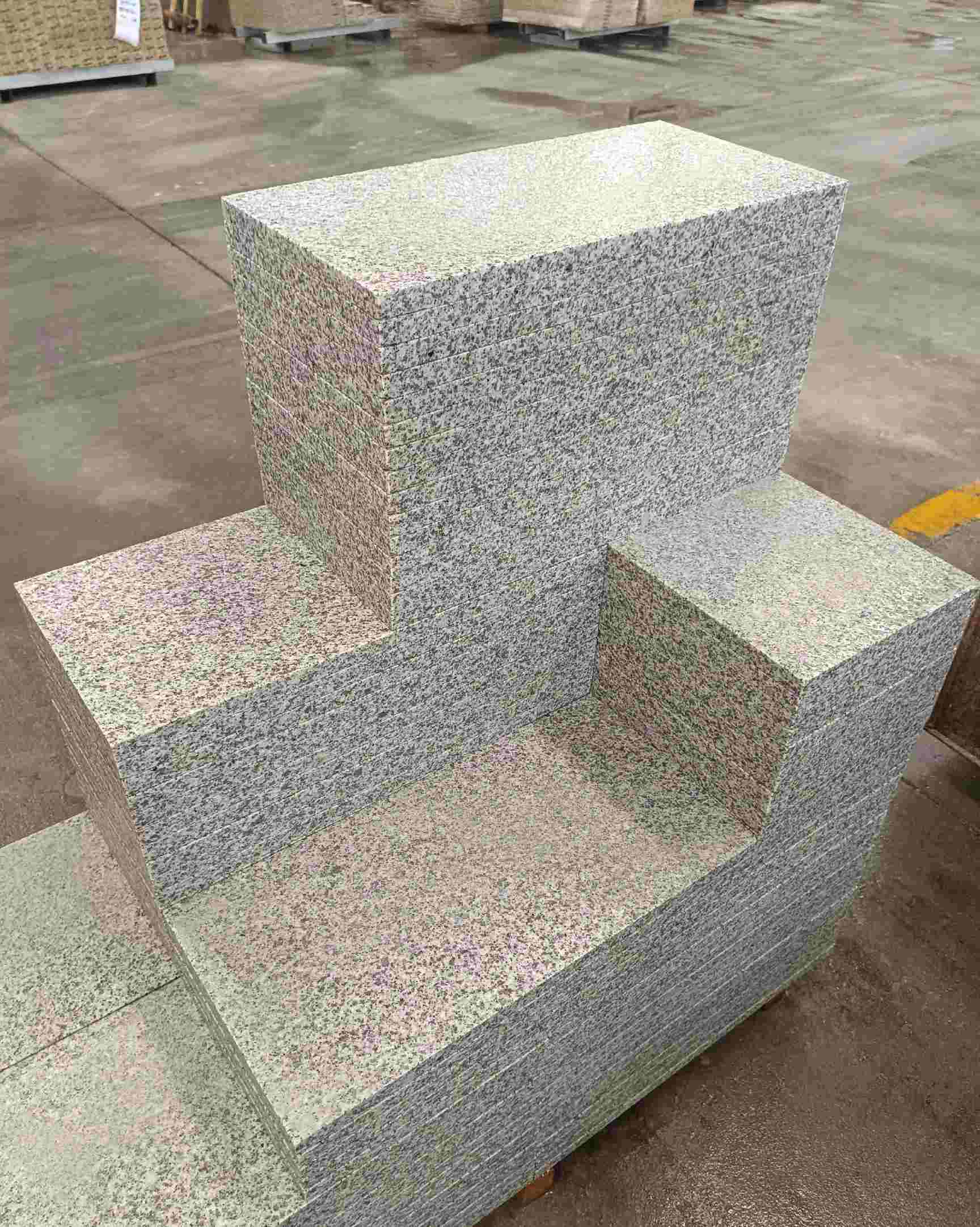 昆明 白麻花岗岩荔枝面地铺石