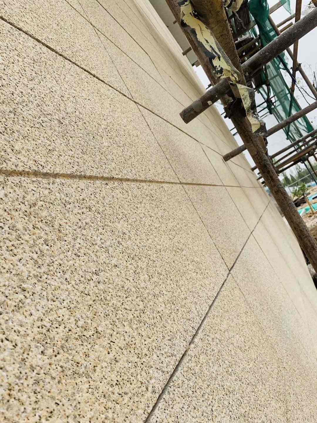 昆明 黄金麻花岗岩荔枝面外墙干挂石材效果示例