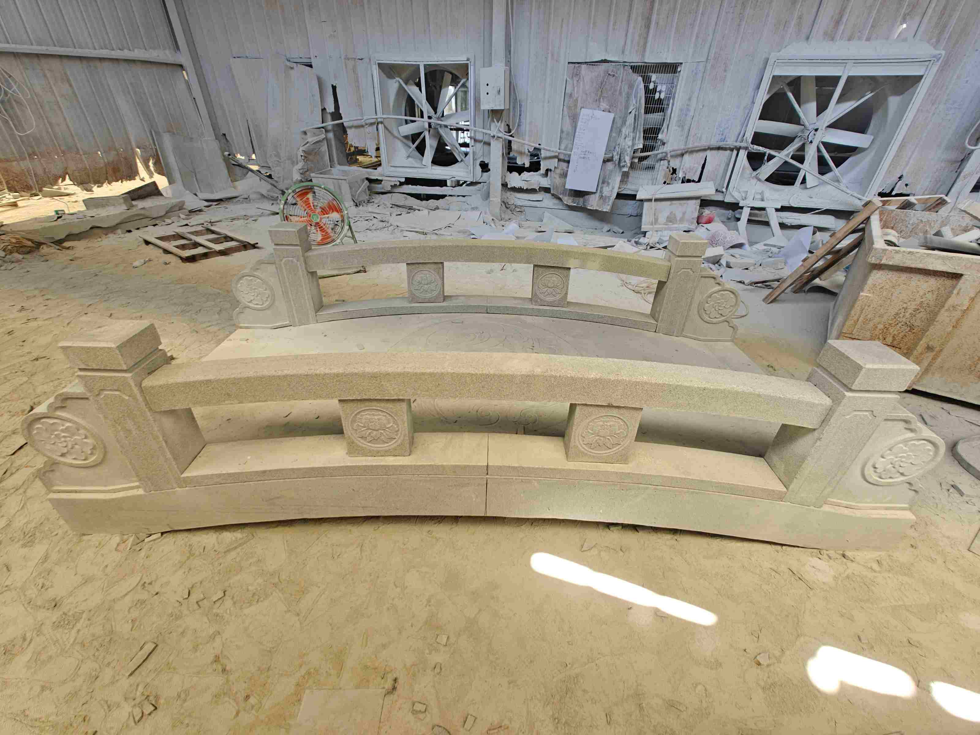 昆明 芝麻灰花岗岩异形加工-拱桥，石桥