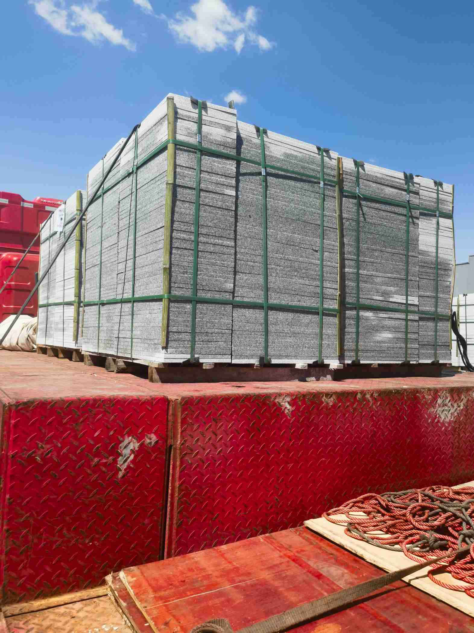 昆明 芝麻白火烧规格板地铺石300*600/600*600