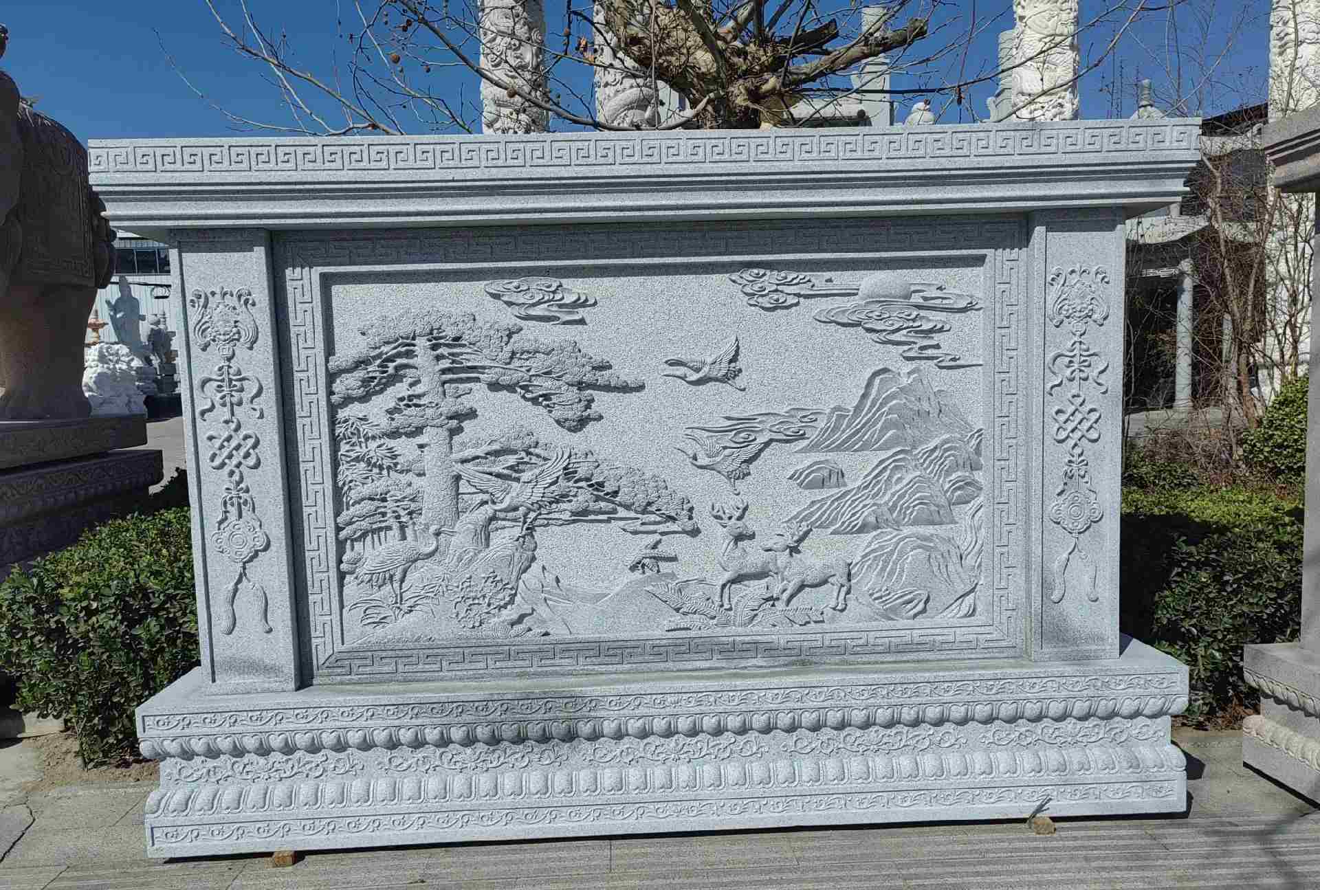 昆明 芝麻白大型照壁，屏风，影壁