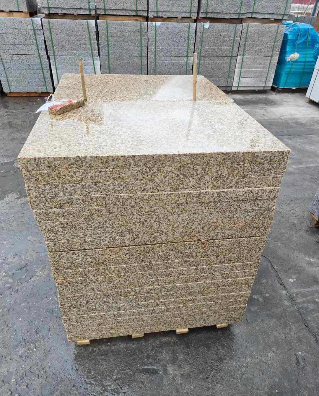 昆明 湖北黄金麻花岗岩石材荔枝面外墙石材