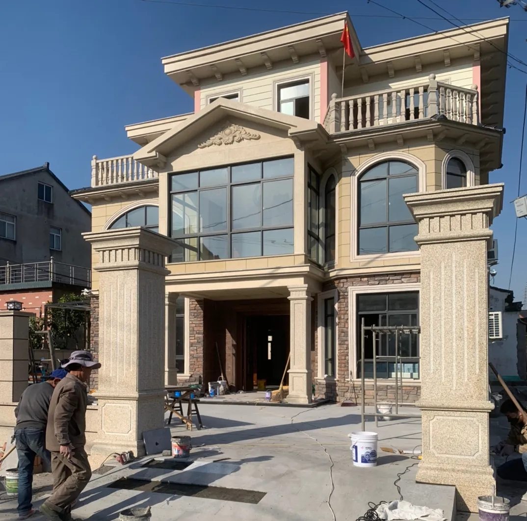 昆明 黄金麻花岗岩荔枝面别墅外墙干挂私家专属